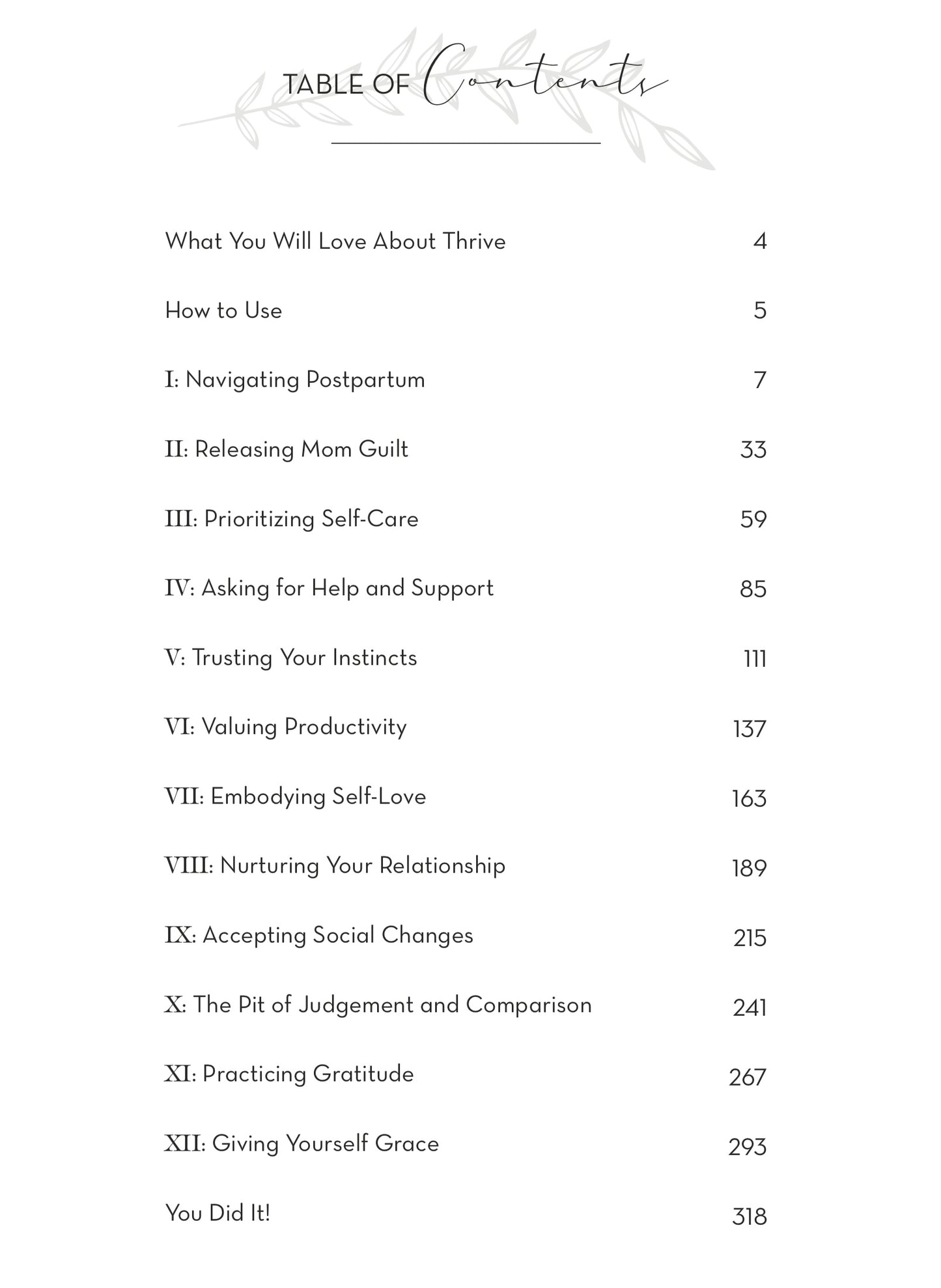 THRIVE - A Postpartum Journal