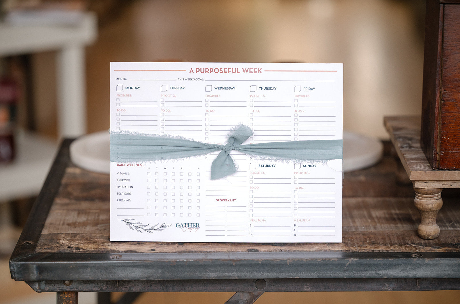 A Purposeful Week Notepad – Gather + Company